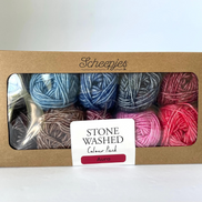 Scheepjes Color Pack Stone Washed Sport Yarn Set Gift Boxes Softfun Cotton Acrylic DK Schachenmayr Catania Baby Box Gift for Crochet Lover and Knitter Beginner Friendly and Holiday Gifting