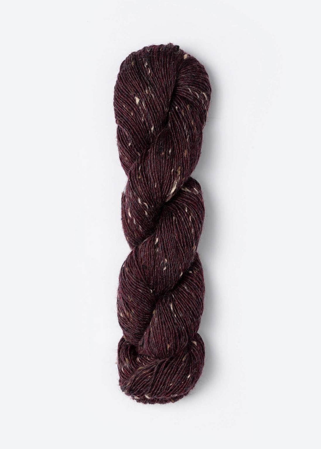 Blue Sky Fibers Woolstok Tweed Light Donegal Yarn Fingering Weight Neutral Flecks Ideal for Colorwork Cables Ribbing and Textured Knitting and Crochet Projects